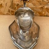 Ancien saucière en métal argenté ustensile cuisine vintage