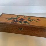 Hand decorated wooden box