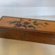 Hand decorated wooden box