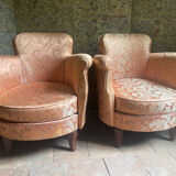 Pair of toad armchairs