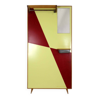 Vintage Geometric Coat Rack from Drevokov Blatna, 1970s