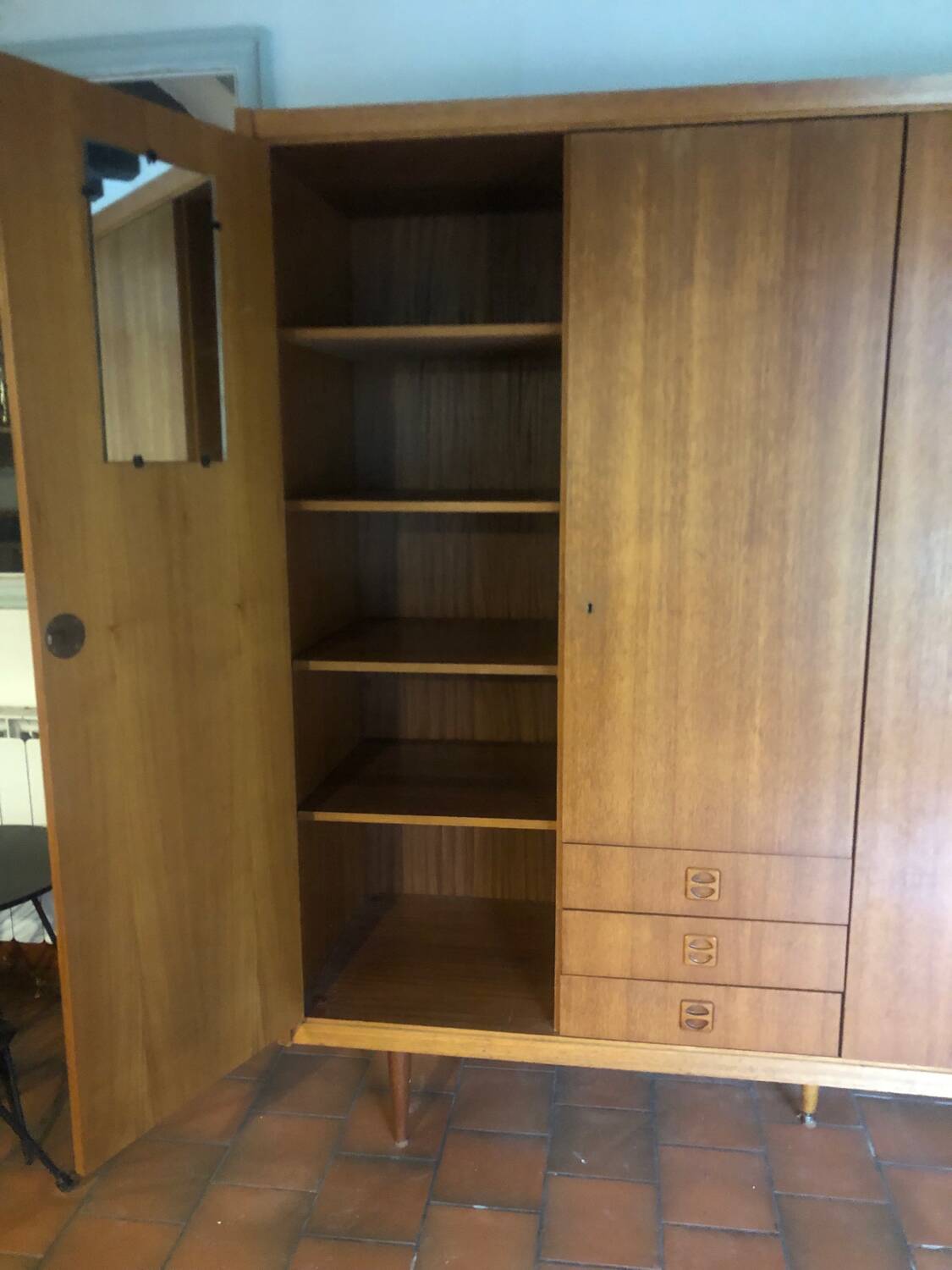 Scandinavian teak wardrobe from the 60s