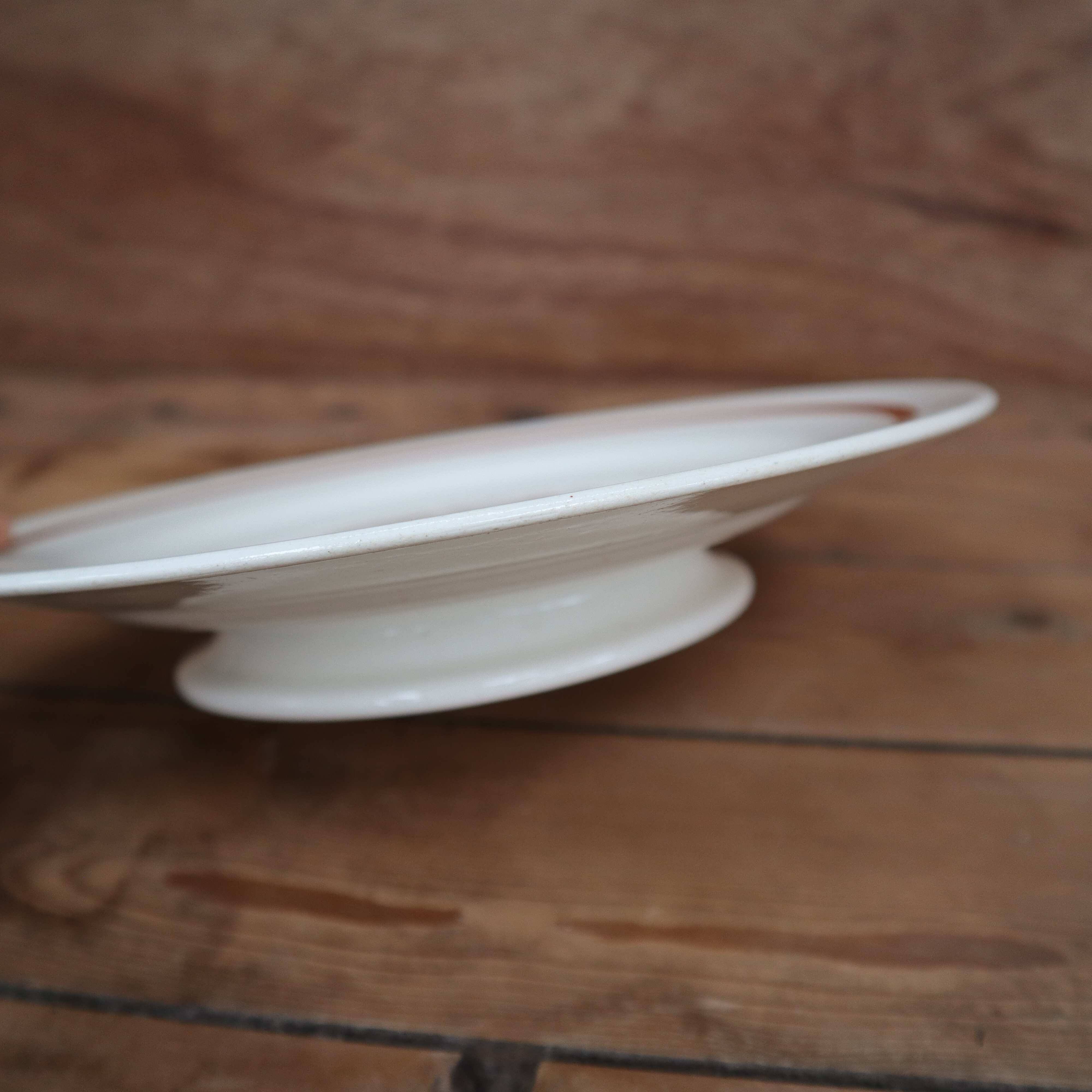 Iron earth fruit bowl Salins "Colibri" France