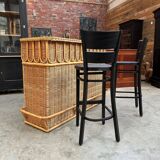 Rattan bar 70s