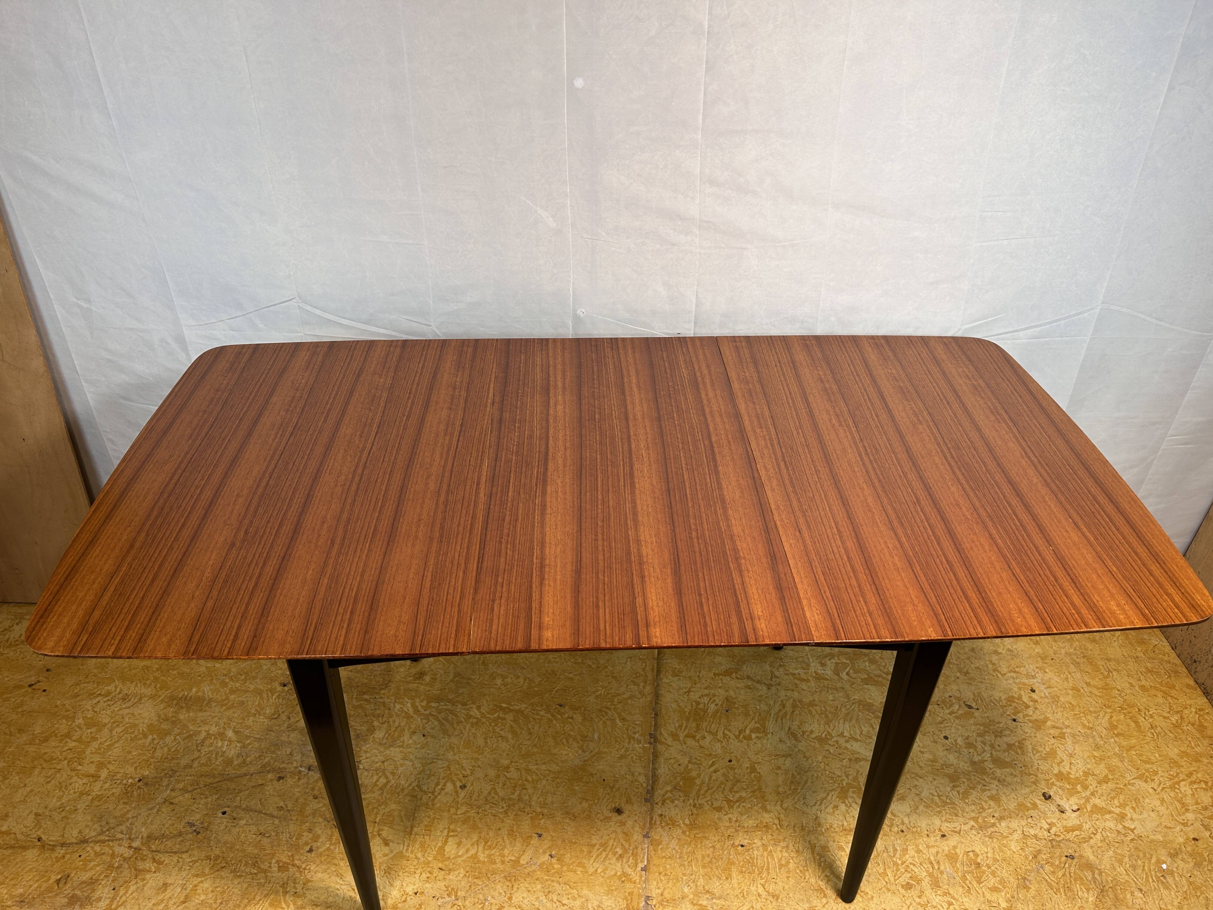 Mid Century Retro Vintage Teak Extending Dining Table by Wrighton – 1960s