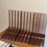 Side table for plexiglass vinyl storage