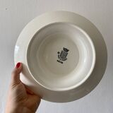 Set of 3 vintage iron clay dishes model 4205 from Saint Amand