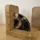 Pair of Art Deco marble bookends