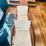 Pair of Danish armchairs in the style of Grete Jalk