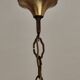Cylindrical brass and glass lantern in Louis XVI style.