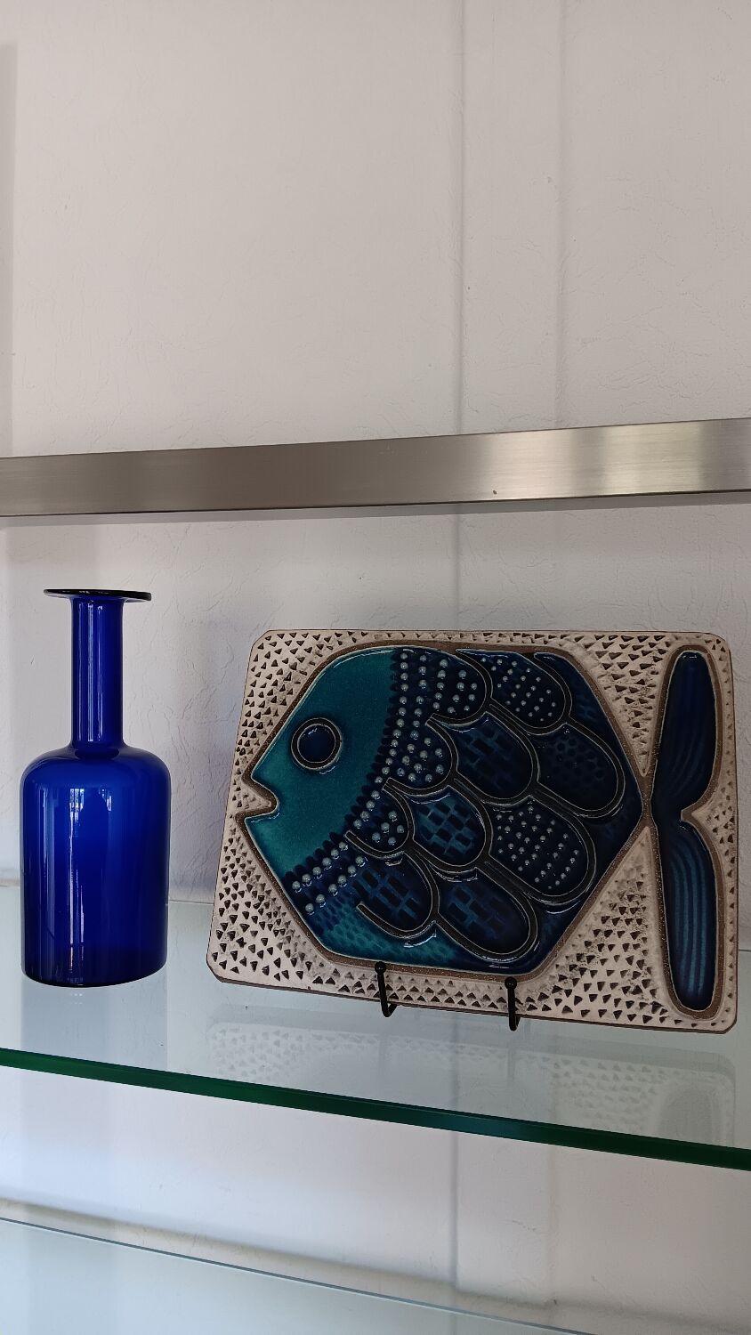 Plaque murale suédoise de Mari Simmulson pour Upsala Ekeby