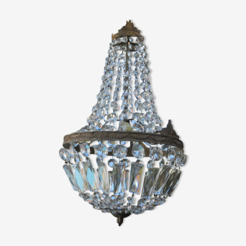 Lustre montgolfière à papilles années 60