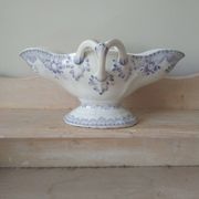 Iron earth gravy boat, Bouquet Creil & Montereau model, early 20th century