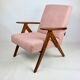 Vintage armchair B-310 VAR pink structural boucle 1970s - 2 pieces available