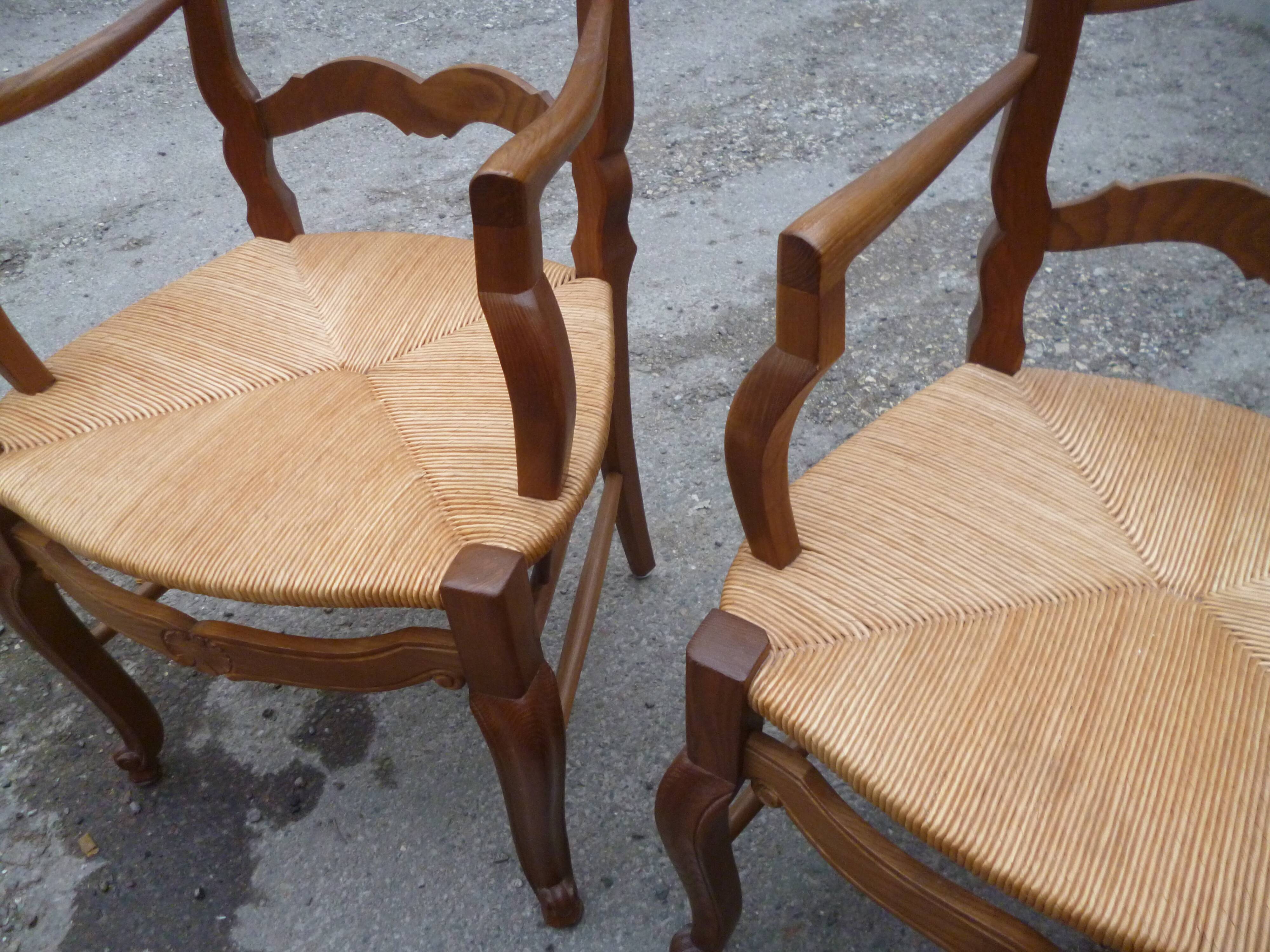 Pair of Louis XV style armchairs