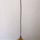 Art Deco style ball pendant light in gold glass