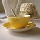 Coffee set 5 yellow cups Villeroy & Boch vintage