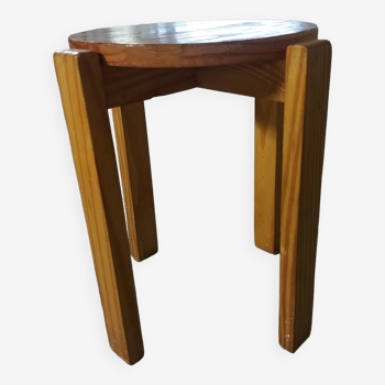 Vintage pine stool