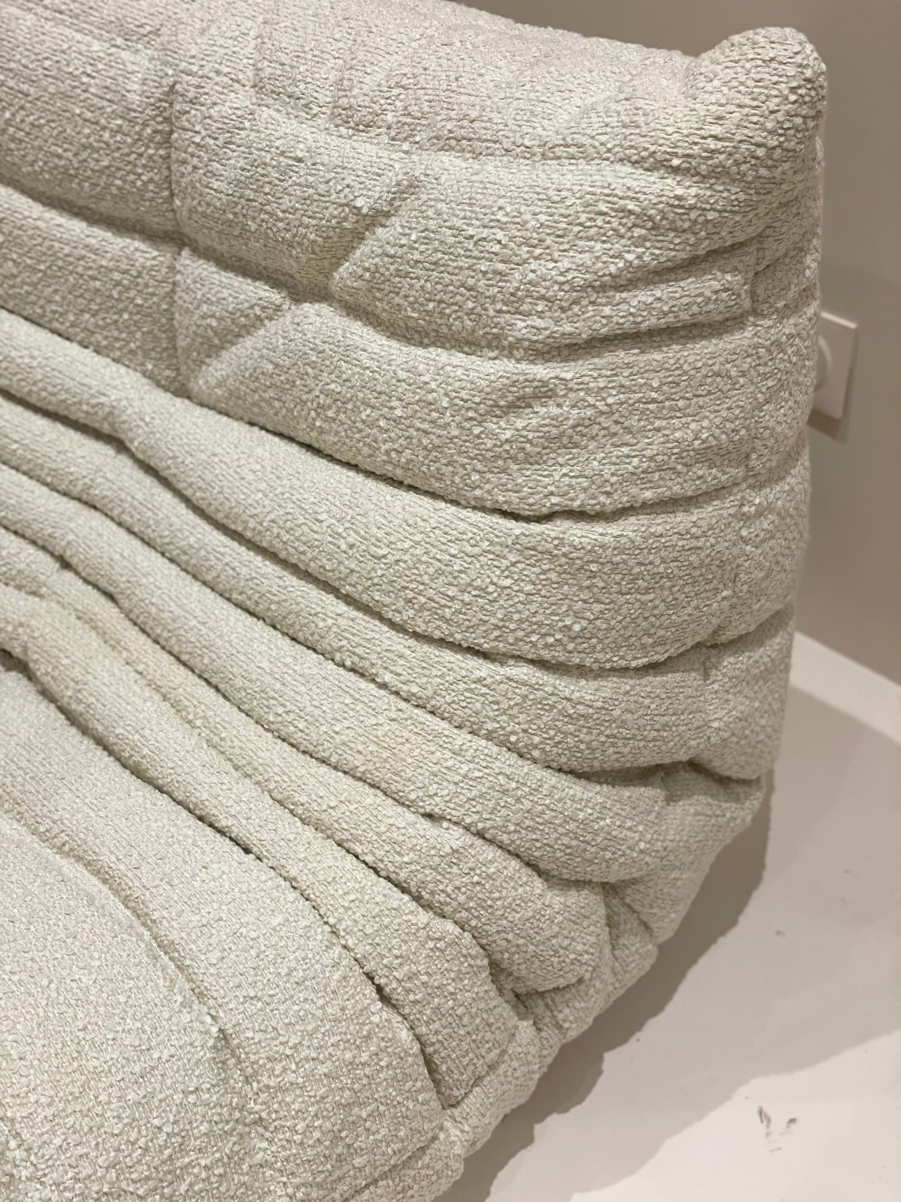 Driver Togo Ligne Roset by Michel Ducaroy curly wool