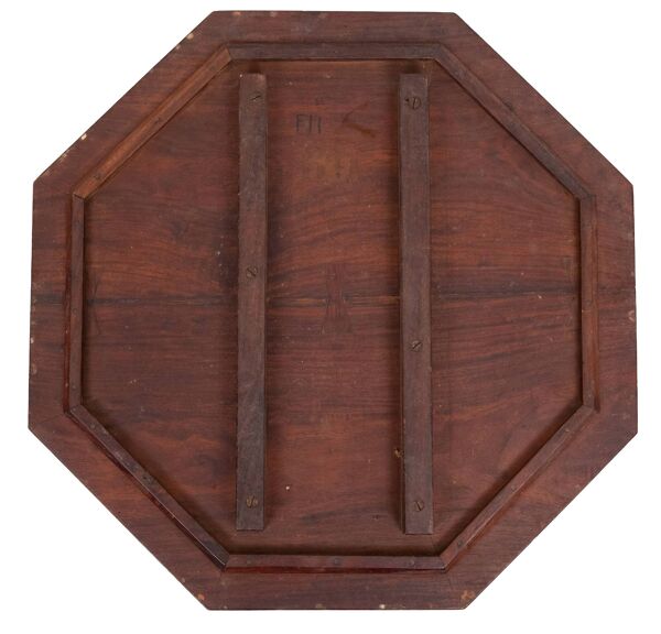 Fabulous Hoshiarpur anglo-indien en bois dur incrusté de laiton table basse occasionnelle