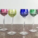 Set of 6 Rhone wine glasses in crystal in Saint Louis