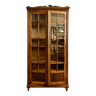 Dark wood dresser with 2 doors and 6 shelves