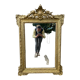 Old gilded mirror Napoleon III style
