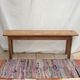 Light wood farmhouse bench around the years 1960-1970 dimension: height -44.5cm- width -103cm-