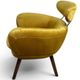 Vintage pair of mustard velvet armchairs from the 20th century.