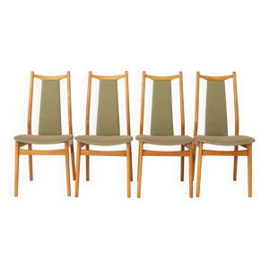 4 chaises de salle à - 1960 allemagne