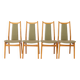 Vintage Dining Chairs Set of 4, Mid Century Modern Chairs, 1960s German