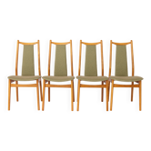 Vintage Dining Chairs Set of 4, Mid Century Modern Chairs, 1960s German