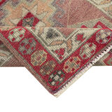 Handmade decorative oriental brown runner carpet 82 cm x 270 cm