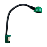 Snake lamp fixing vice 80s green