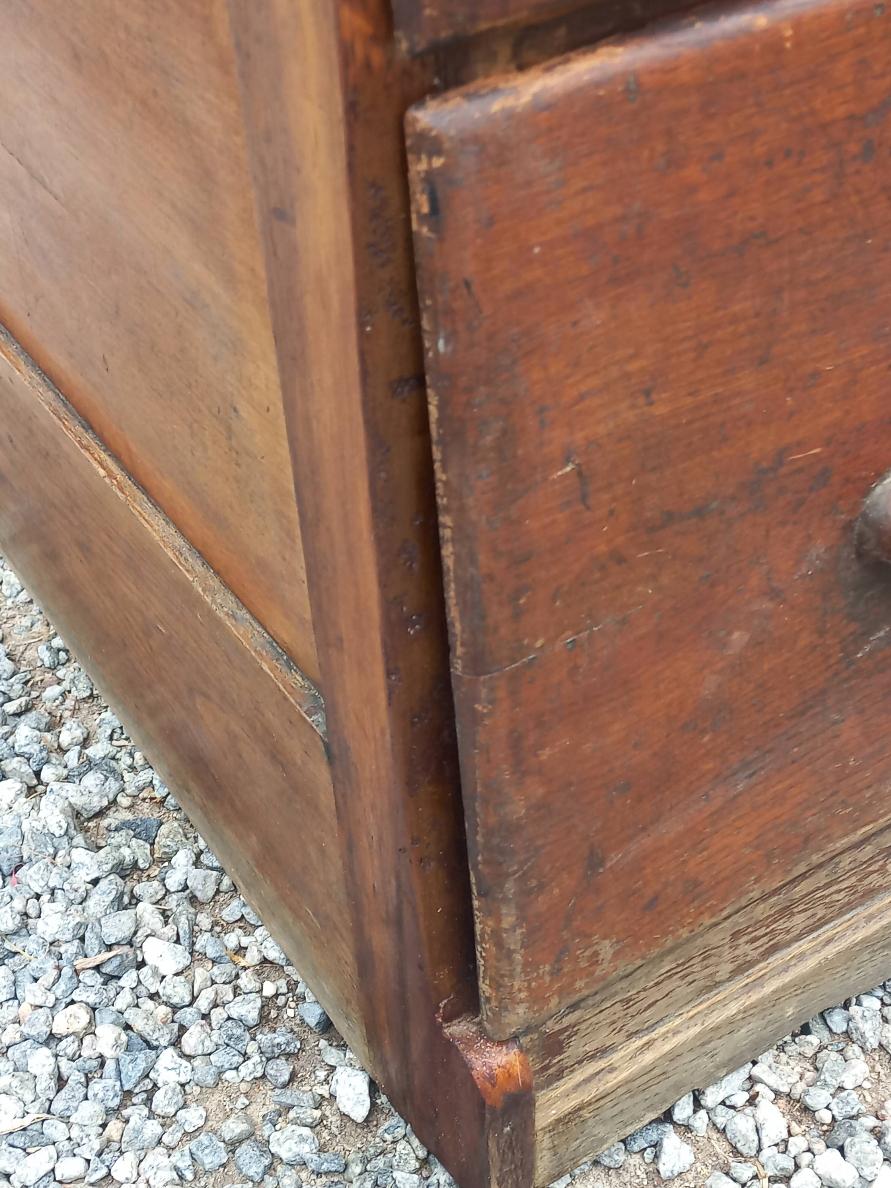 Oak craft cabinet with 5 drawers from the 1930s/1950s