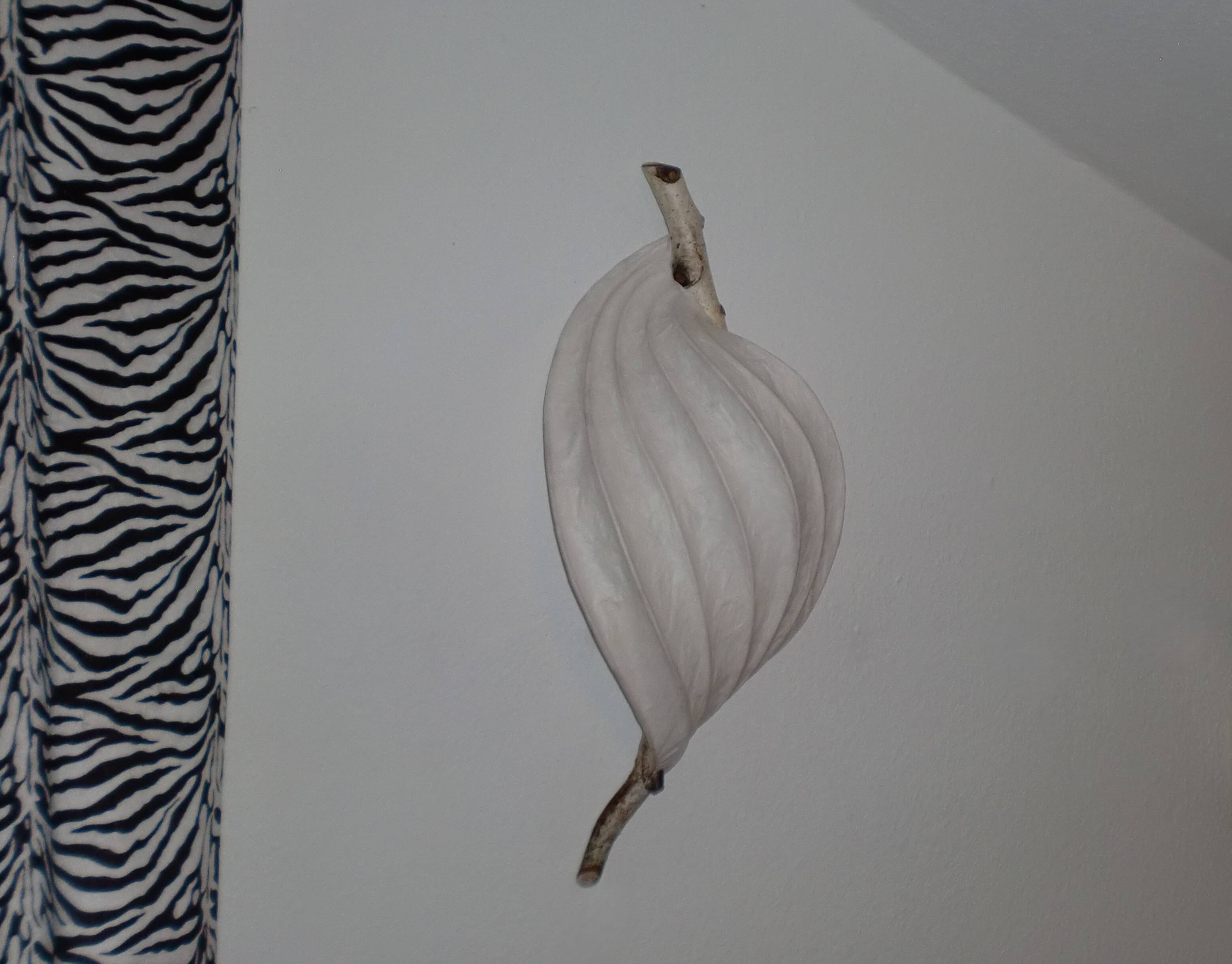 Lampe murale décorative Organic Light Sculpture, branche de bouleau et papier