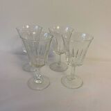 Set of 4 small stemmed glasses