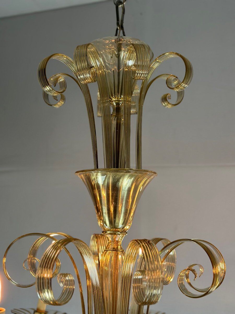 Venetian chandelier in Murano glass circa 1940