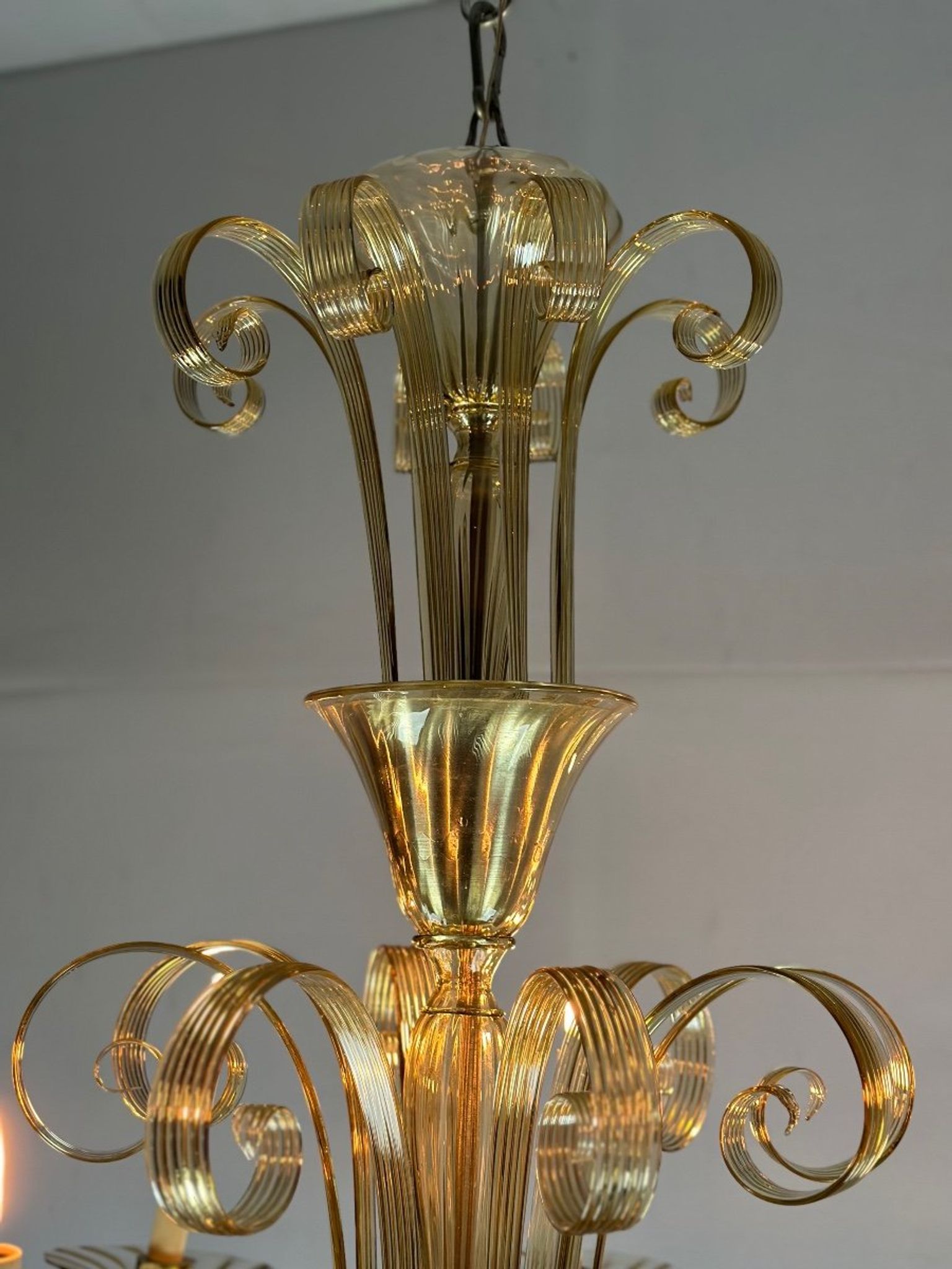 Venetian chandelier in Murano glass circa 1940