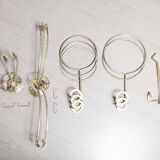 Indoor rotating plant holder 1960 bamboo and brass