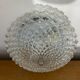 Antique Ceiling Light Wall Lamp Molded Glass Diamond Tip + Black Metal Support