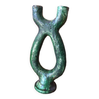 Poterie de tamegroute en terre cuite émaillée