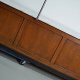 Large Antique Art Deco German Oak & Marble Chocolate Shop Counter, 1920s