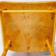 Danish organic armchair in solid birch, curved backrest, 1950s design.