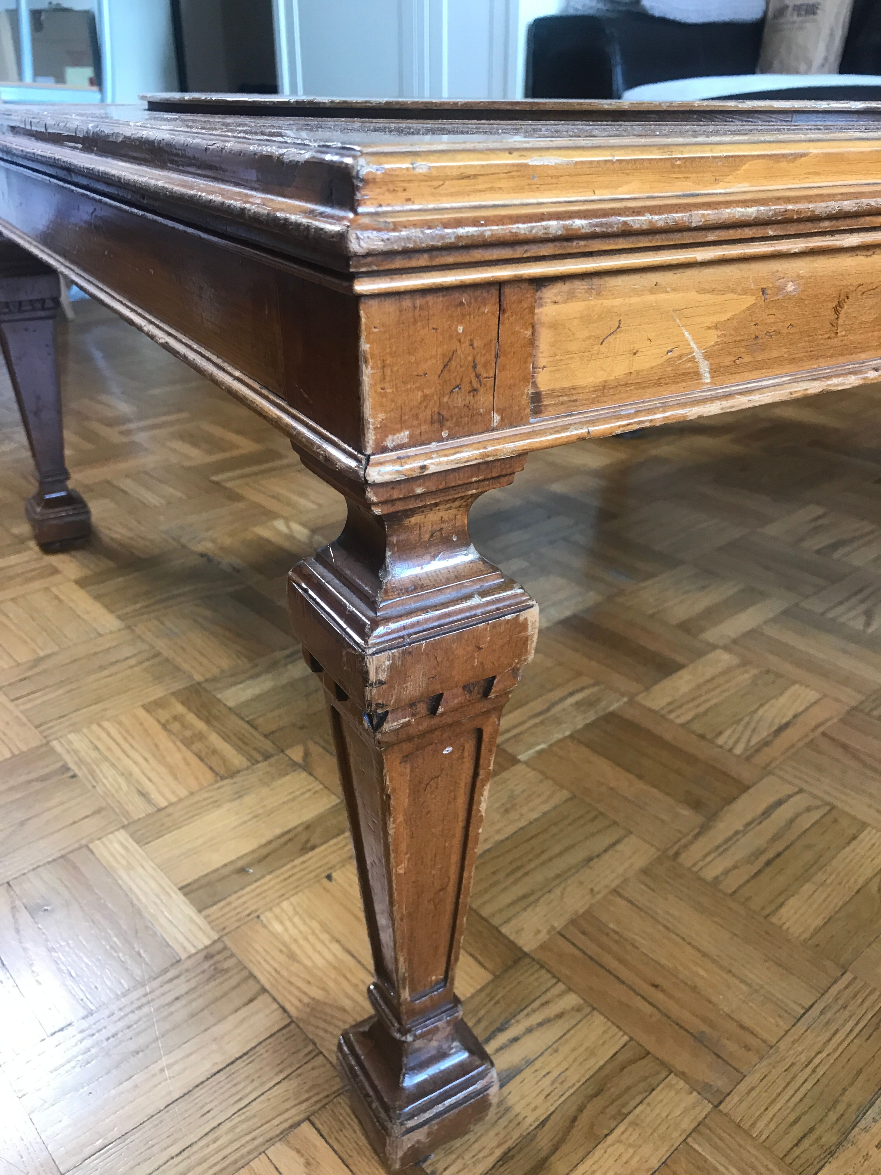 Table basse en bois d'époque Weiman