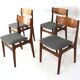 Very nice and solid set of 4 vintage teak chairs - Findahl.
