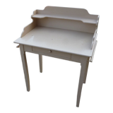 Table de toilette ancienne patine beige