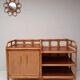 Buffet vintage  cannage rotin et bois