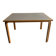 Magnus Olesen Danish dining table — light oak frame with recessed grey laminated top, 1970s