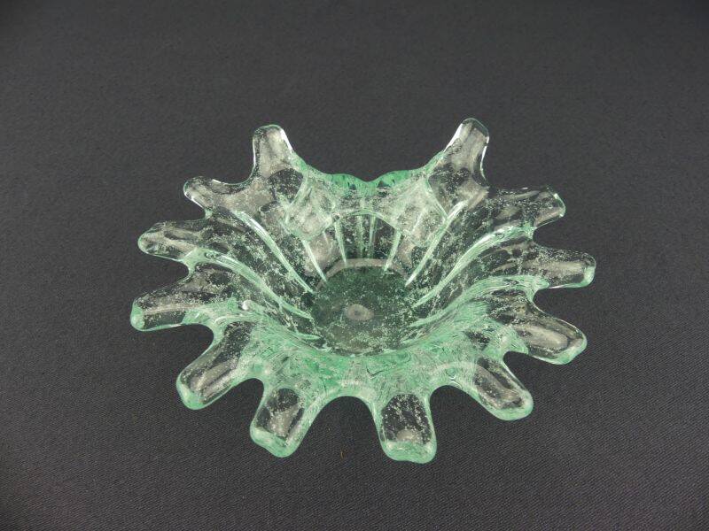 Coupe vide-poche en verre bullé